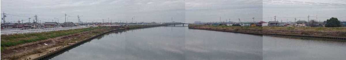 日光川及びその周辺地域の様子(津島市内)平成27年12月